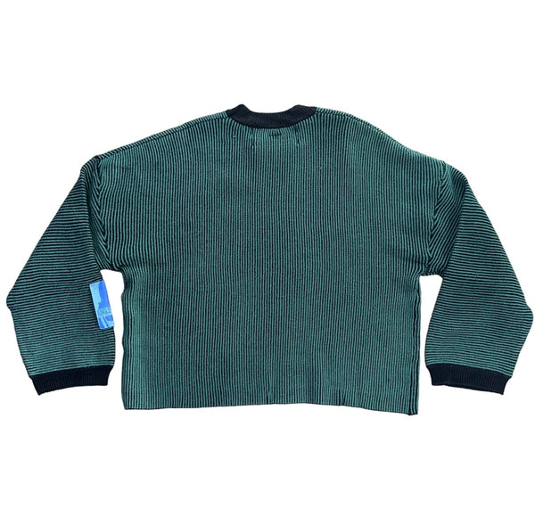Two Tone Rib Knit Sweater