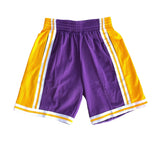 Purple Lakers 84-85 Swingman Shorts