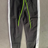 Black/White Nylon Track Pants