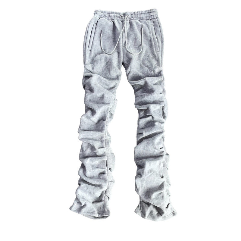 Gray Stacked Sweatpant