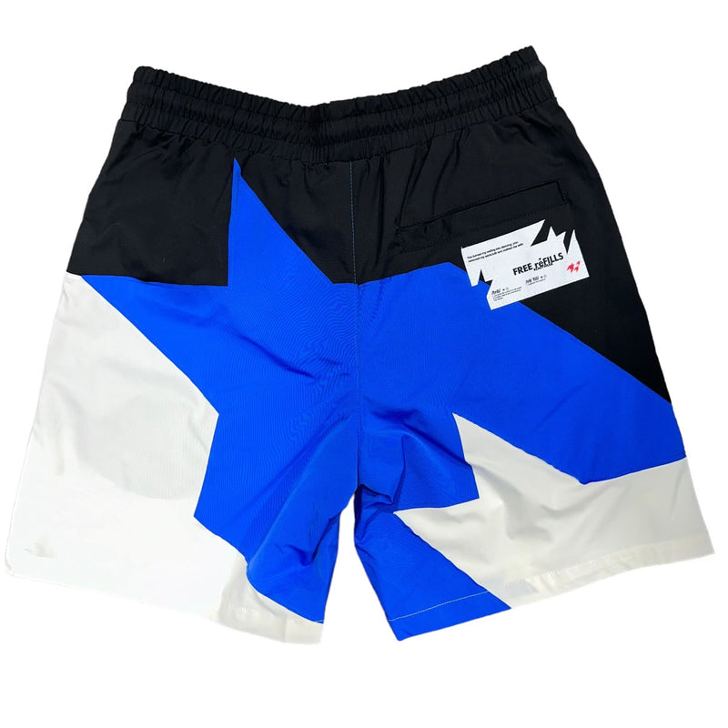 Black Blue Star Nylon Short