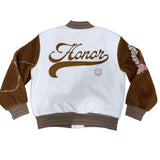 Bone Letterman Jacket