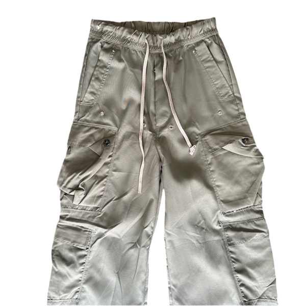 Olive Rave Double Cargo Pants