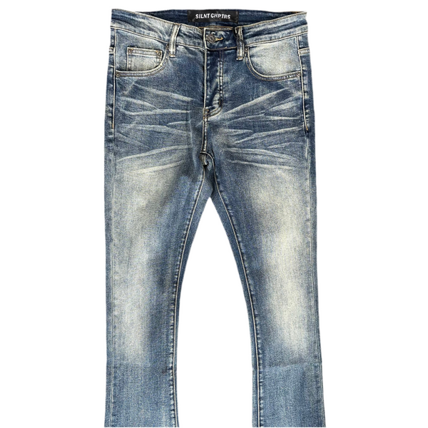Dark Blue Wash Stacked Jean