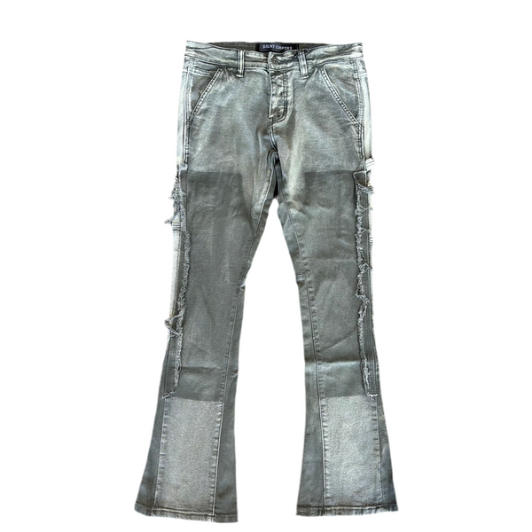 Rural Grey Stacked Carpenter Jean