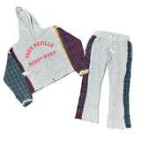 Multi Flannel Jogging Suit