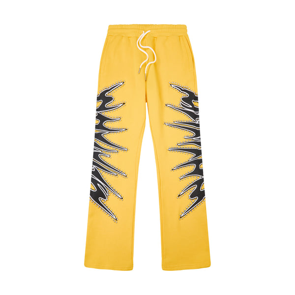 Yellow Misfit Studded Flare Sweat