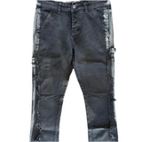 Rural Black Stacked Carpenter Jean