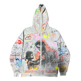 Grey Broken Crayons Hoodie
