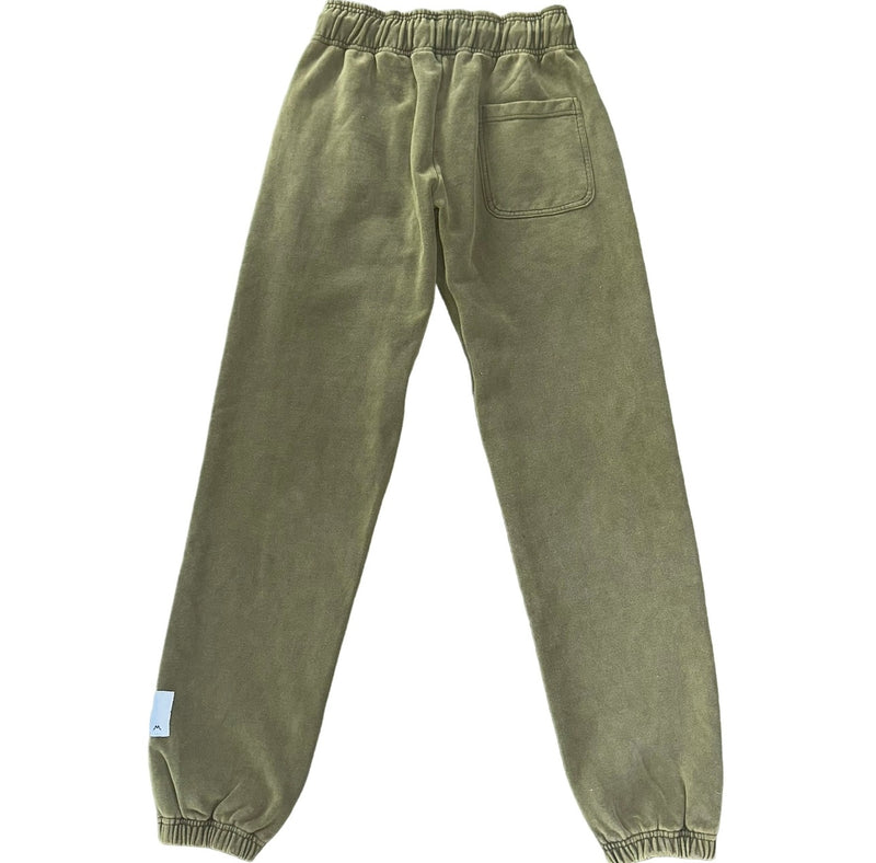 Olive Stack Rise Sweatpant