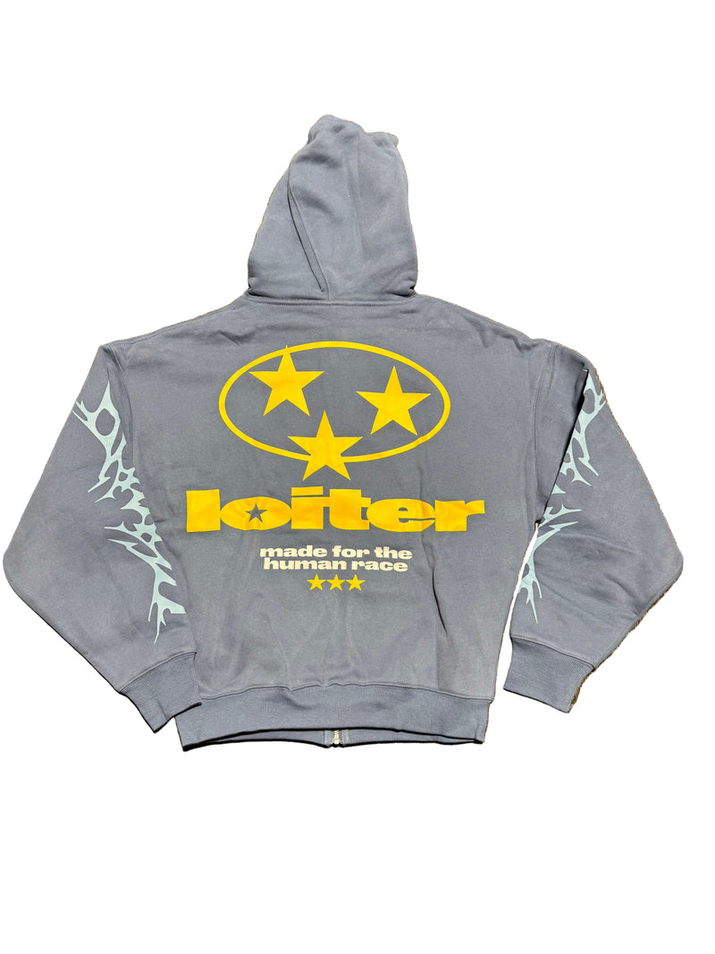 Blue Loiter Hoodie