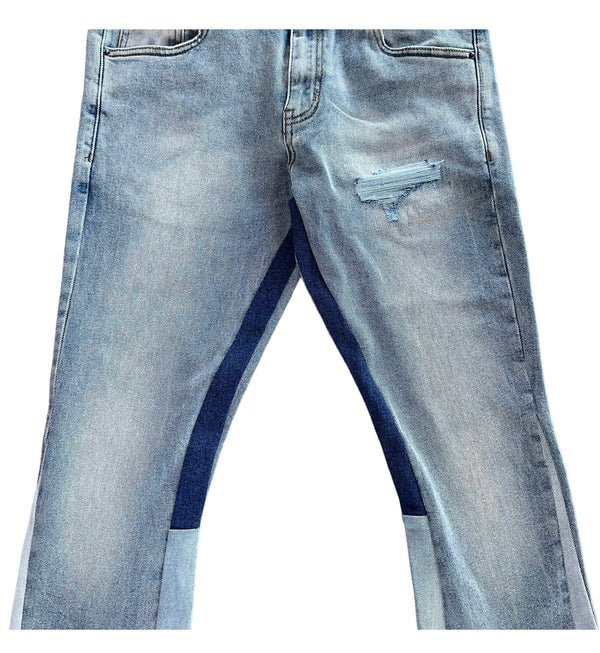 Light Washed Arch Stacked 022 Jean