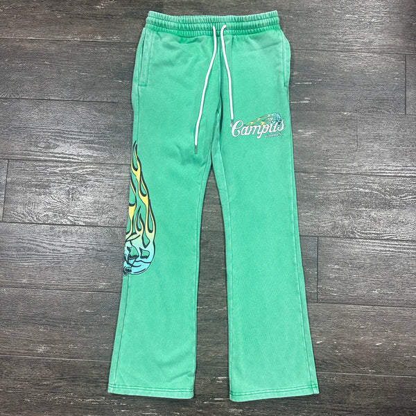 Green Roadtrip Flare Joggers