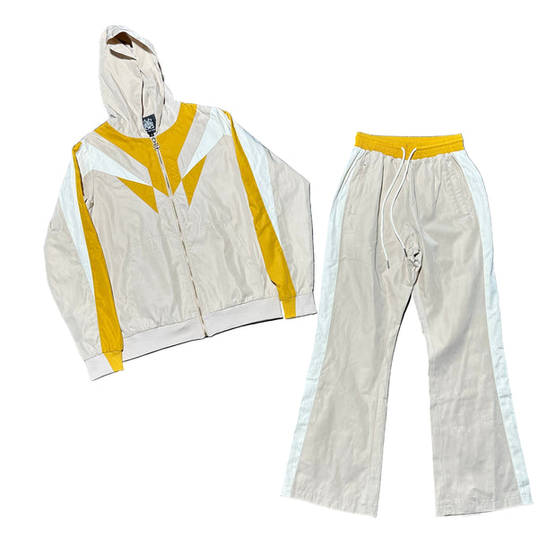 Cream Gold Encrowd Tracksuit