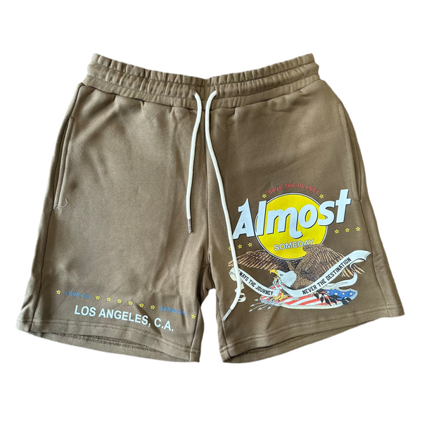 Brown Heritage Terry Shorts