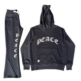 Black Peace Jogging Suit