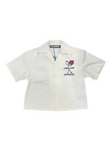 Cream LOVE Button Up