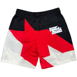 White Red Star Nylon Short