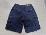 Navy Encrowd Cargo Shorts