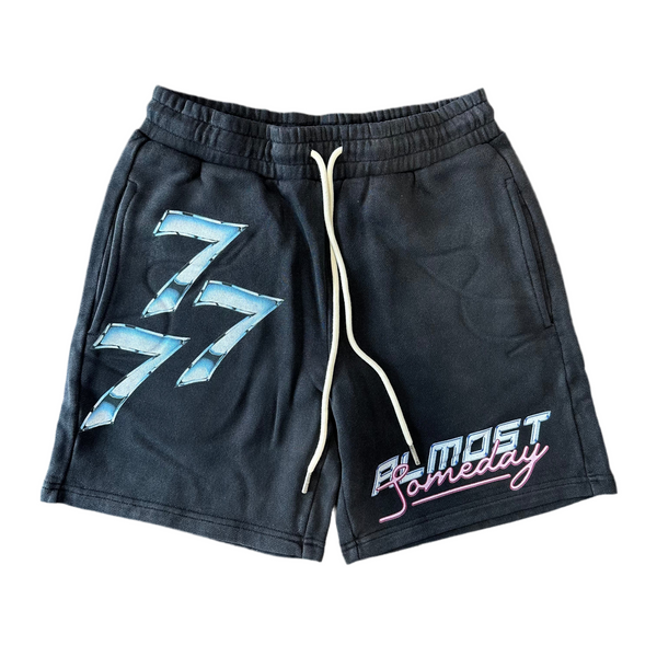 Black Jackpot Terry Shorts