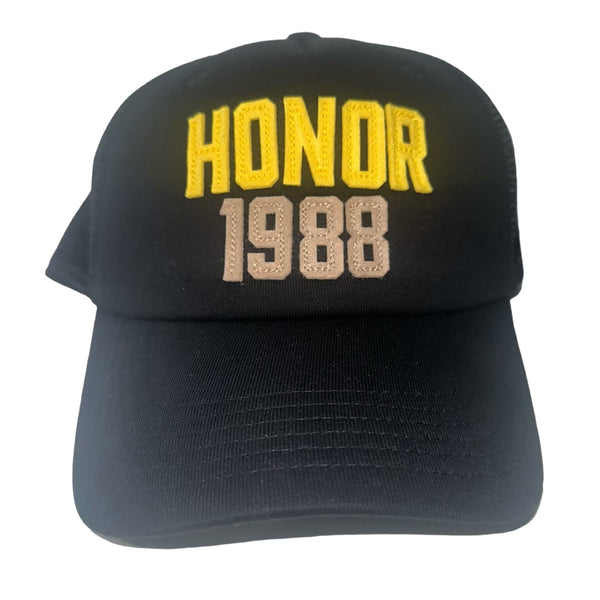 Black Honor 1988 Trucker Hat