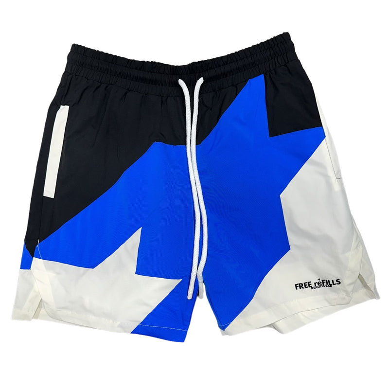 Black Blue Star Nylon Short