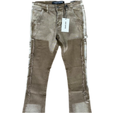 Rural Brown Stacked Carpenter Jean