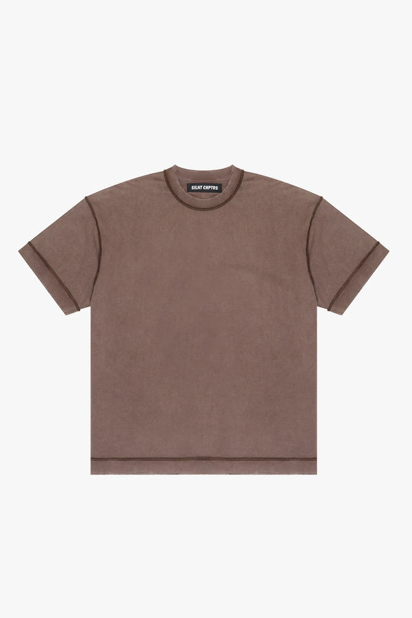"Necessities" Vintage Brown Stitch Tee