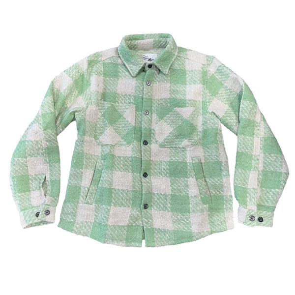 Emerald Tweed Flannel Shirt