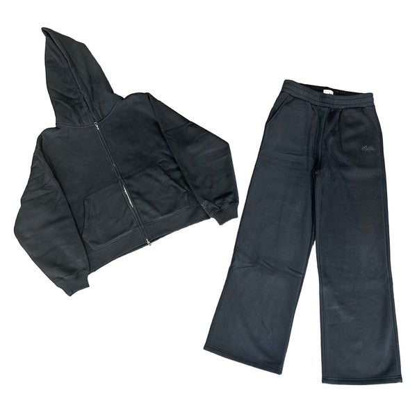 Black Perfect Baggy Jogging Suit