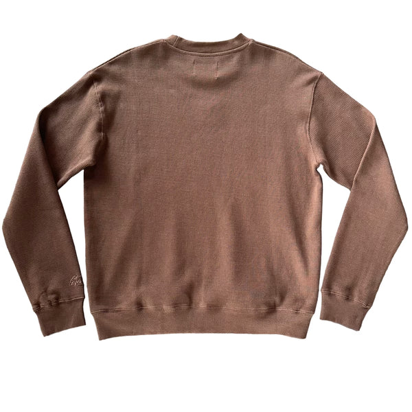 Brown Thermal Sweatshirt