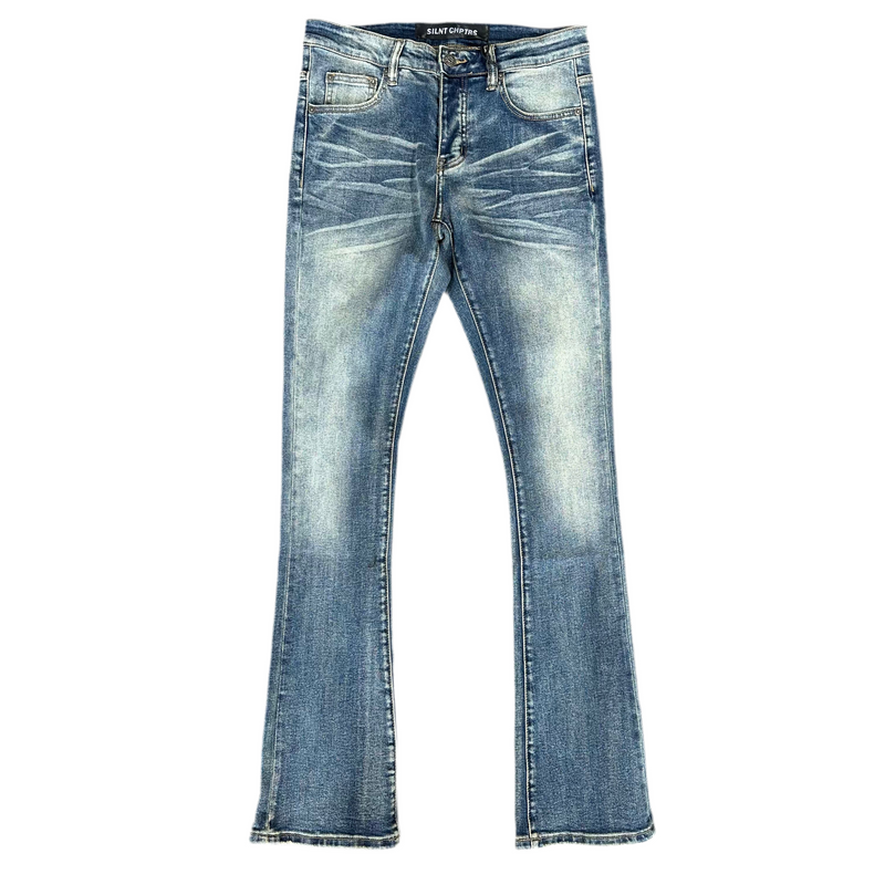 Dark Blue Wash Stacked Jean