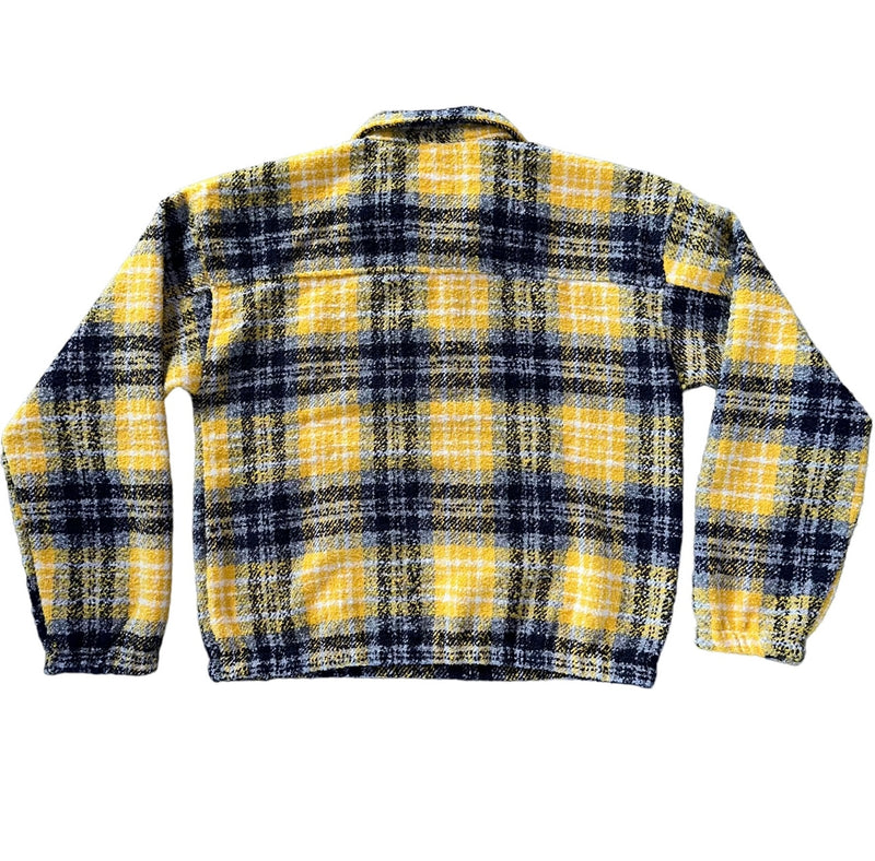 Yellow Flannel Half Zip Up