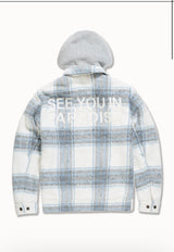Light Blue SYIP Hooded Flannel