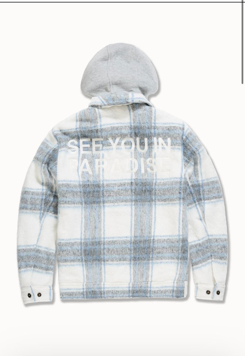 Light Blue SYIP Hooded Flannel