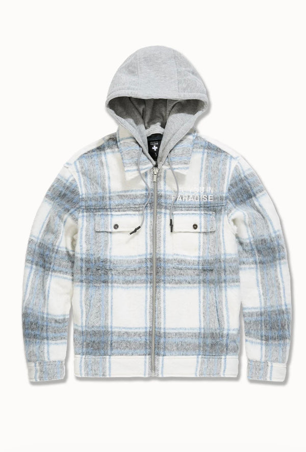 Light Blue SYIP Hooded Flannel
