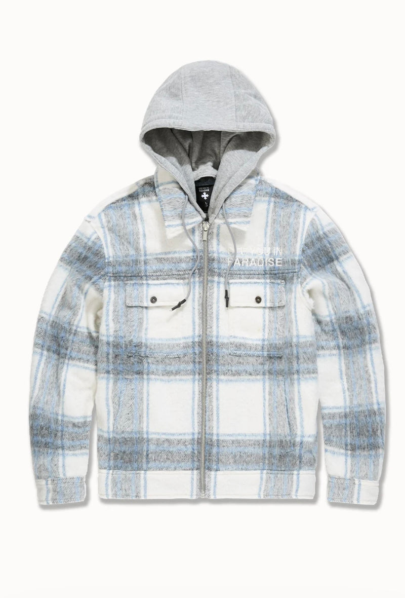 Light Blue SYIP Hooded Flannel