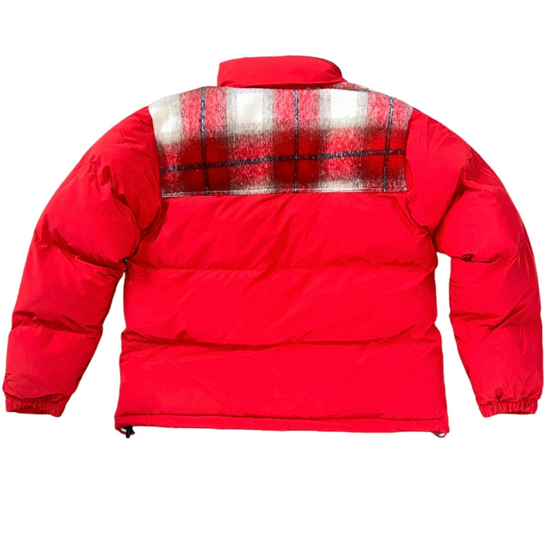 Red Oxford Puffer Jacket