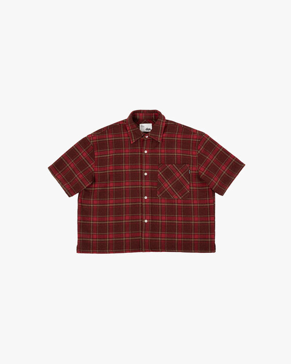 Red Boxy Flannel