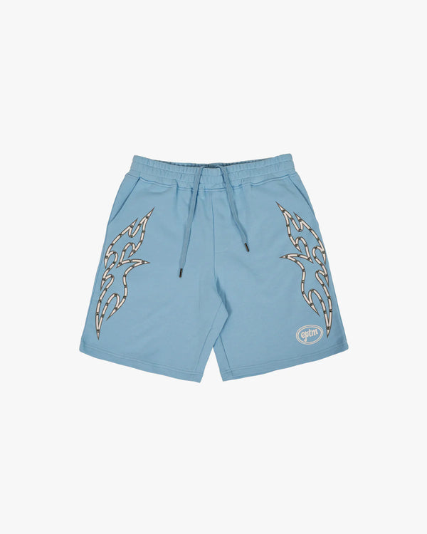 Sky Blue Stud Tribal Short
