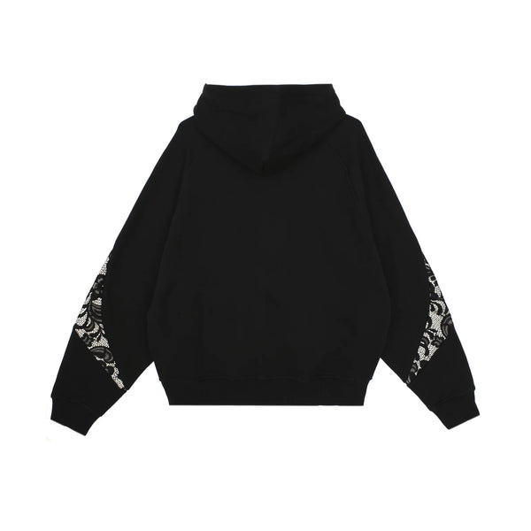 Laced Panel Hoodie