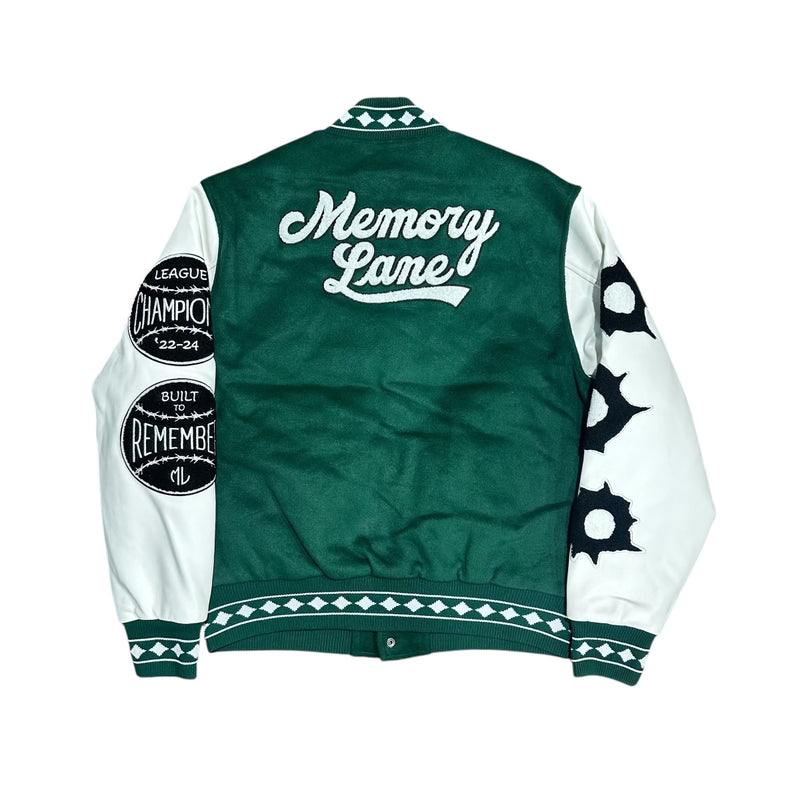 Green Varsity Letterman Jacket