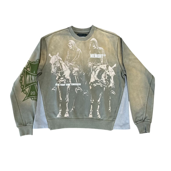 Olive Reapers Flare Crewneck