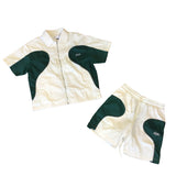 Cream Lagoon Short Set