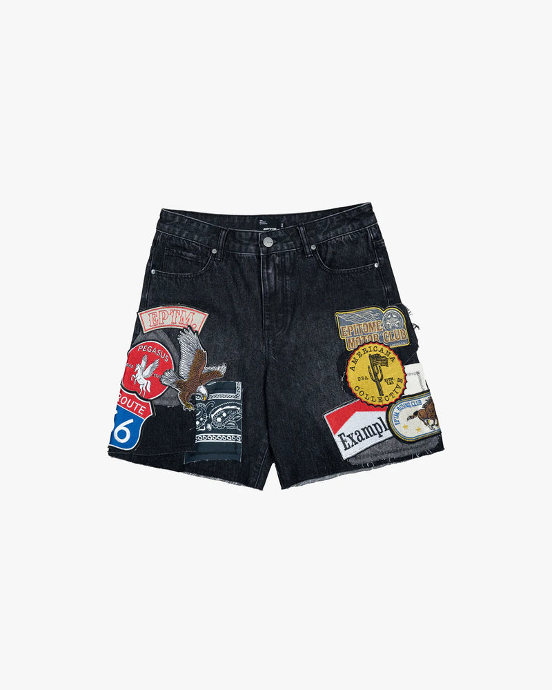 Black Americana Shorts