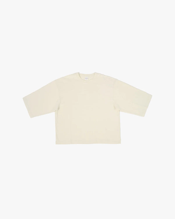 Cream Perfect Quarter Sleeve Tee
