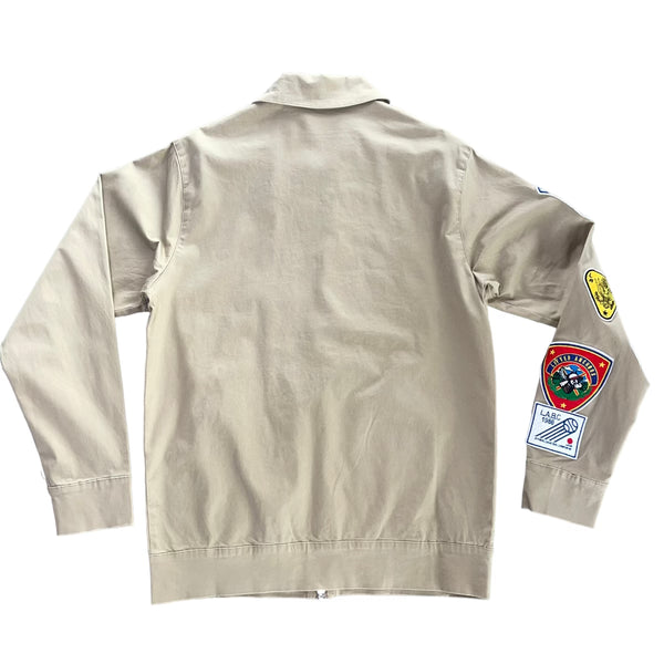 Tan Patched Light Mechanic Jacket