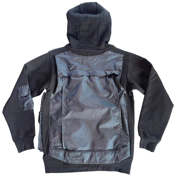Black Multi Pocket Hoodie