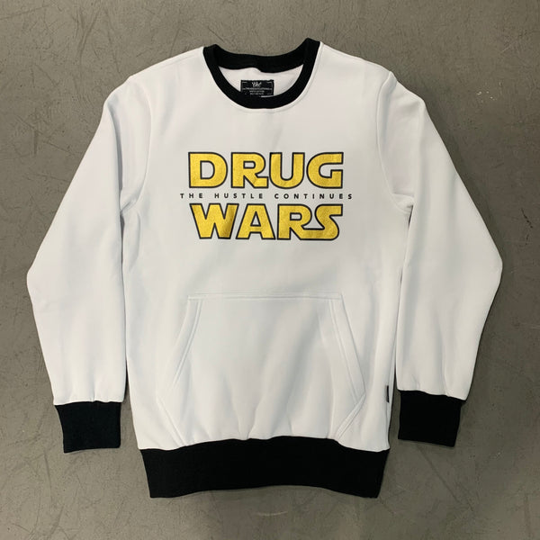 Drug Wars White Crewneck