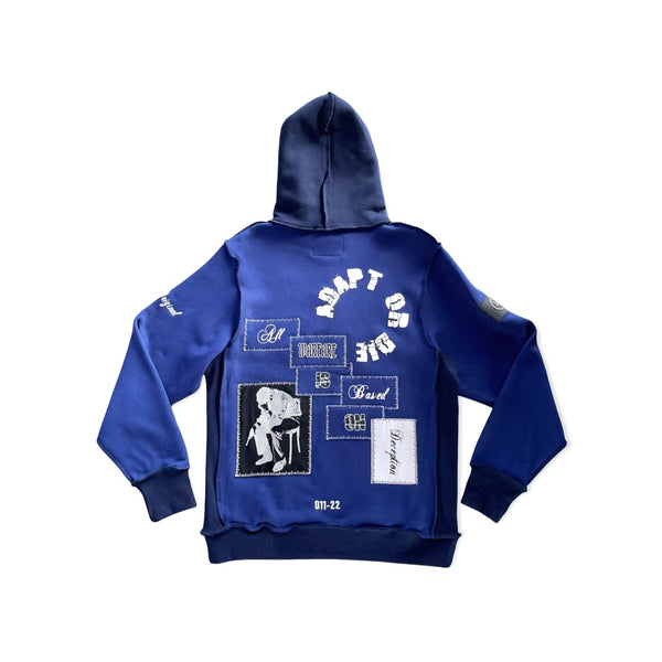 Navy Adapt Or Die Hoodie